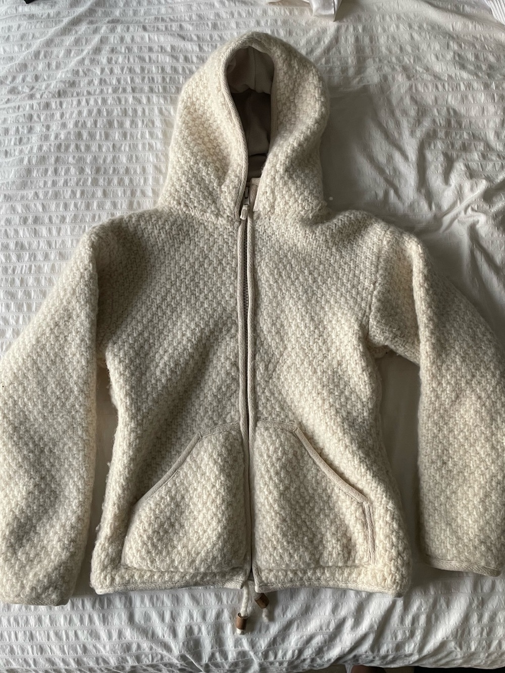 Wool Fleece-Lined Jacket Made in Nepal
